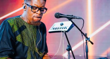 Sizwe Mashinini playing piano