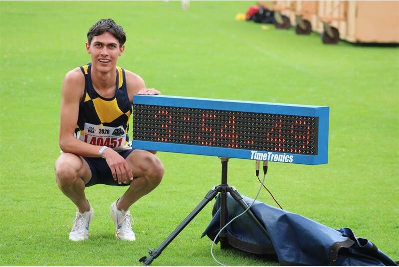 He was second in the U18 men's 3000m and first in the 1500m.