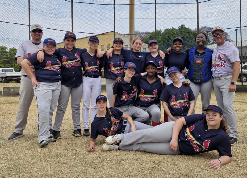 Several of the U15 girls in the team were part of the first-ever South African U15 Ladies national squad that played in the Rising Stars Friendly Baseball Series against Uganda earlier this year.