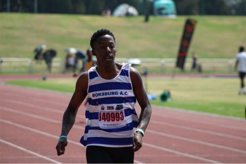 He clocked 10.87 in the U20 men's 100m at the fourth CGA open track and field meeting at Germiston Stadium on February 28.