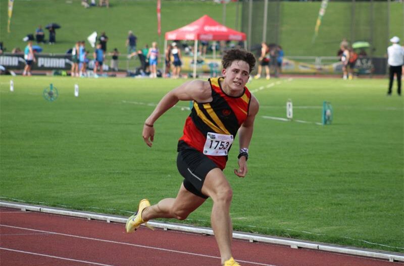 He shaved 0.02 seconds off Matodzi Ndou's 12.94.