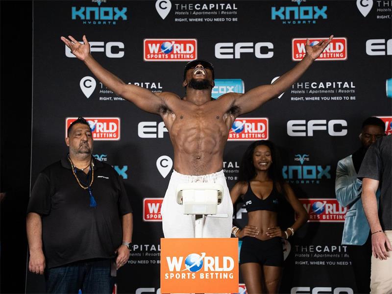 He goes into this bout on a high after knocking out Allistar Kunene at EFC 129 in November.