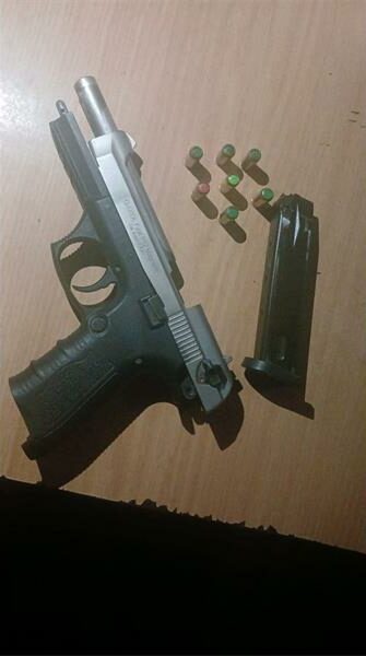 A fire arm with ammunitions