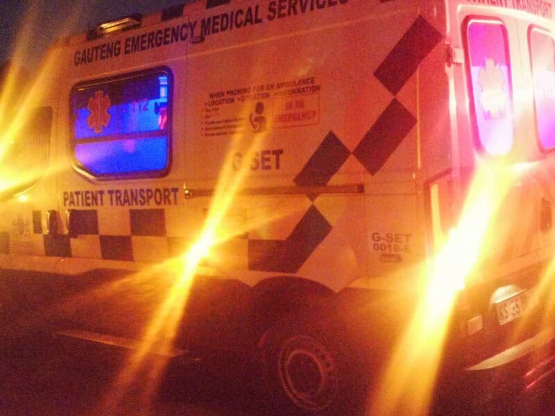 An ambulance