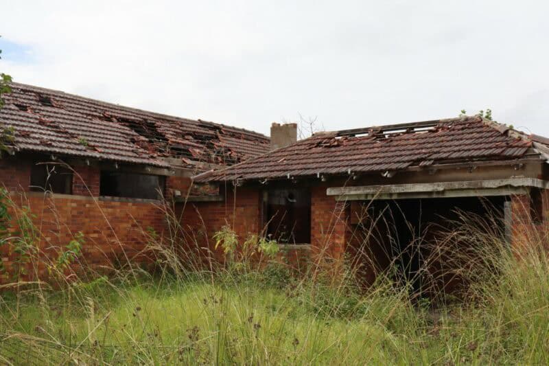 a derelict building