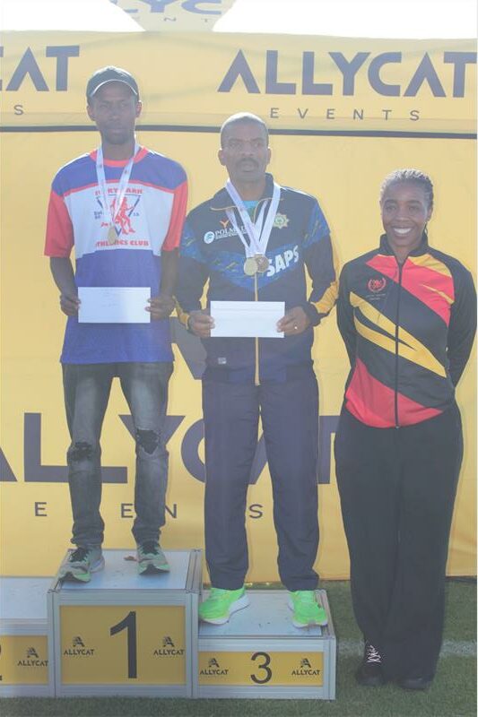 Khunonyane won in 01:10:35, while Coetzer clocked 01:21:22 for the women's title.