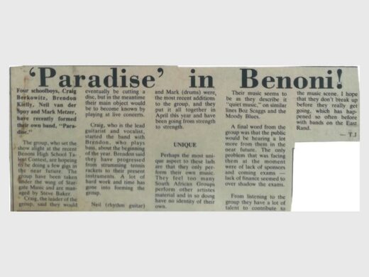 a photo of a newspaper clipping