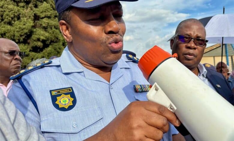 A POLICEMAN IN FULL UNIFORM