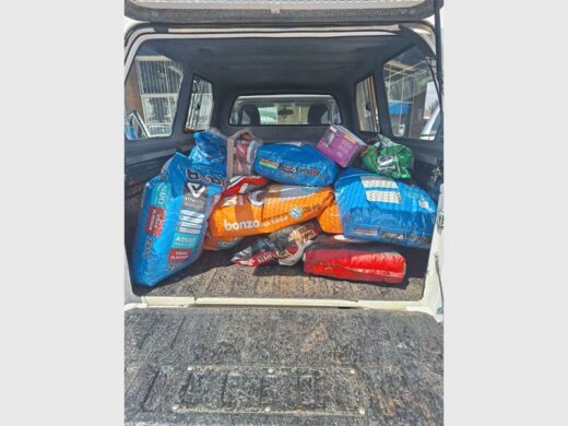 pet food in a bakkie