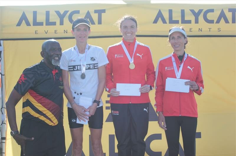 She won the race in 01:21:22.