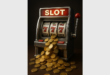 An image of a slot machine used for gambling.