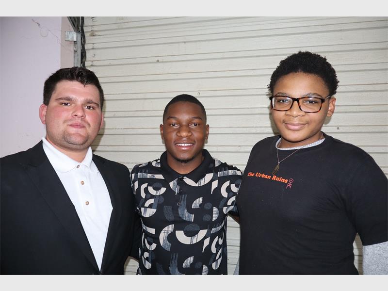 Three young men