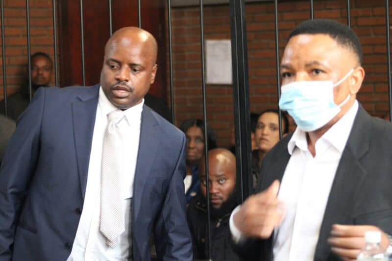 two men in the dock