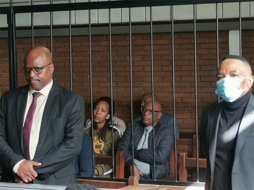 Two men in the court dock