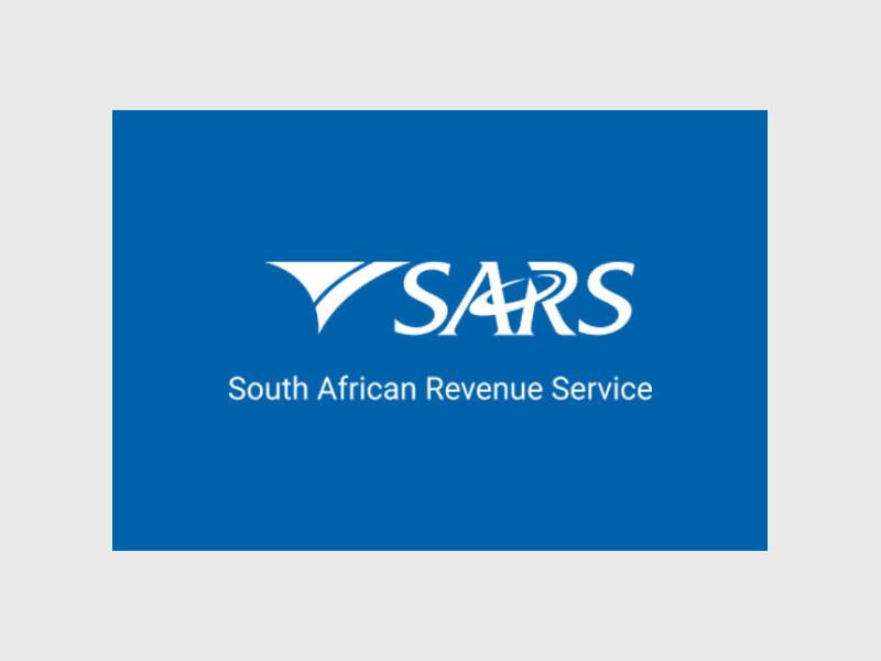 The SARS logo in white on a blue background.