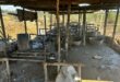 A dismantled illegal mining hub
