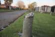 Remnants of a streetlight pole.