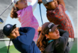four golfers