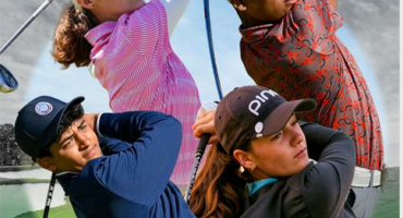four golfers