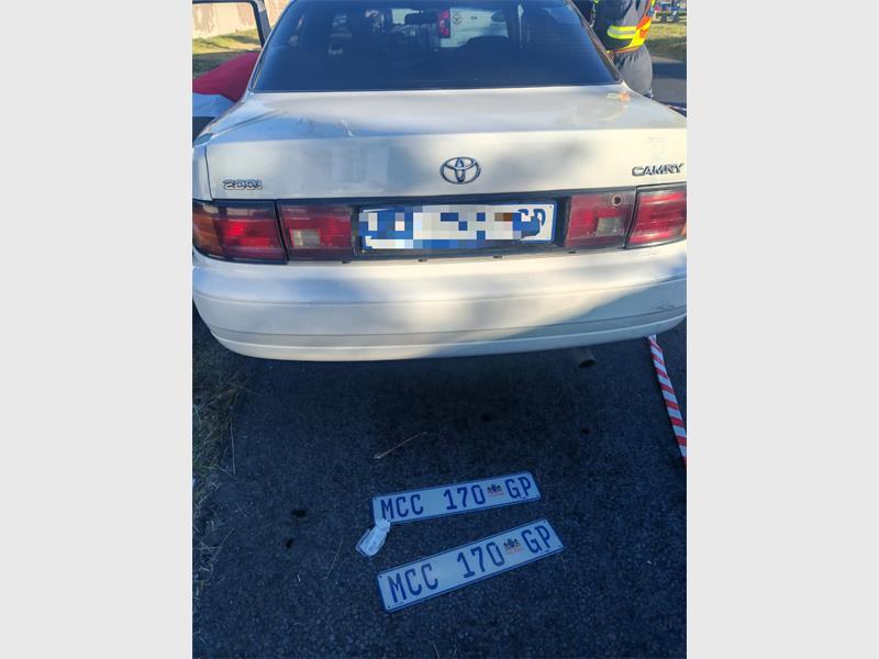Police discovered a pair of registration number plates in the boot. A bag containing gloves, a bolt cutter, two crowbars, two pickaxes, hammers and screwdrivers was also found on the back seat and seized as evidence.