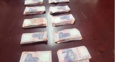 money on a table