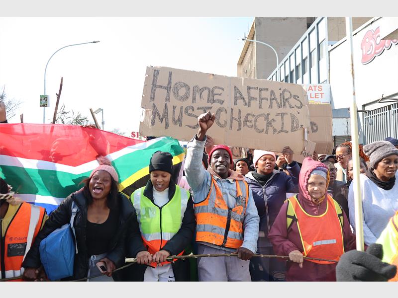 a group of marchers