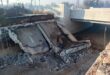 collapsed bridge deck