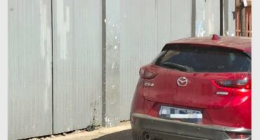 a red mazda car