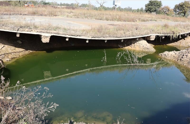 a water-logged sinkhole