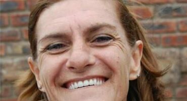 a laughing woman