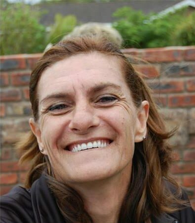 a laughing woman