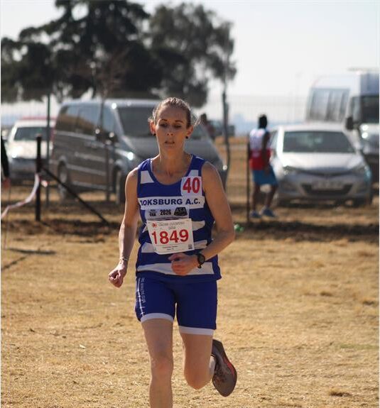 She finished second in the veteran women's (40-44) 4km race.