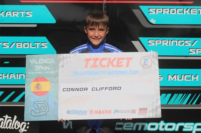 He earned his ticket after securing second place overall in the Tillotson T4 local champs.