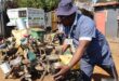 a policeman and water pumps