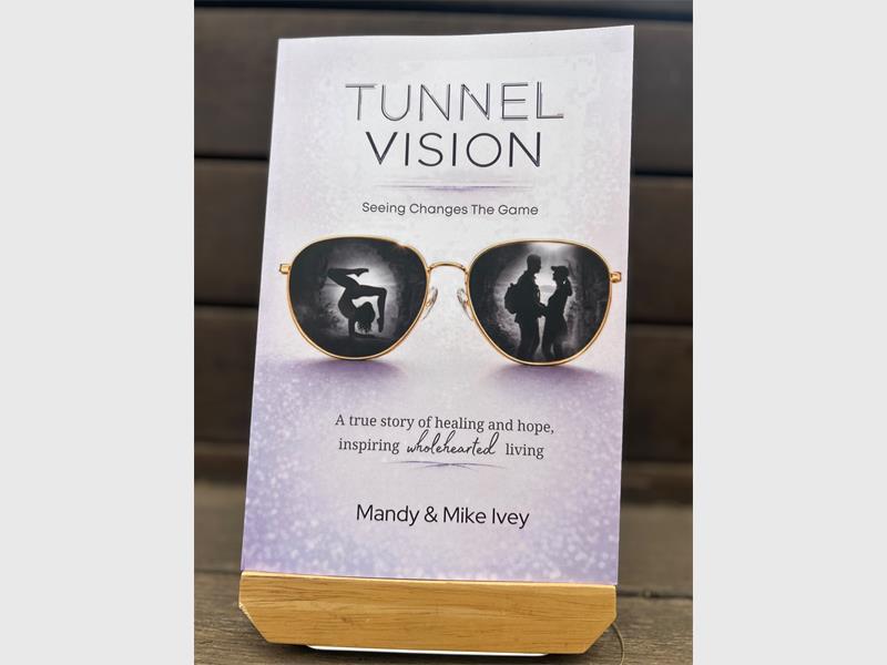 A book cover with the name tunnel vision.