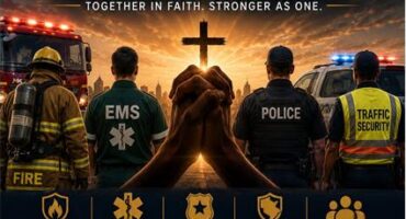 Poster featuring images related to first responsers