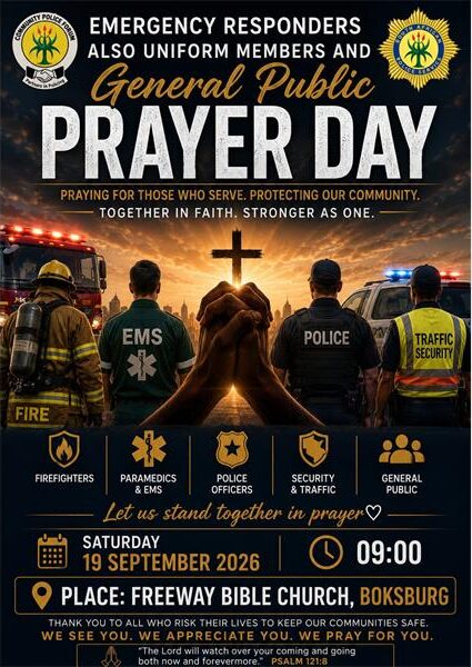 Poster featuring images related to first responsers