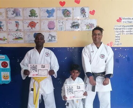 The sensei lauded the two students for their commitment and dedication in their preparation and during the grading.