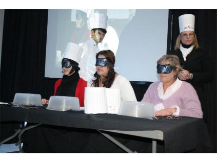 The participants who took part in a blind tasting challenge at the event.