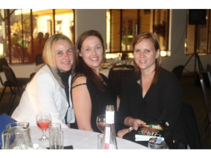 Caireen Mains (left), Carrie-Anne Stone and Leanne Freeman were among the guests attending the launch of Vanessa Goosen -- Drug muled.