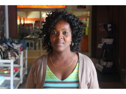 Sibongile Rasebone, Daveyton: "No, because I believe you need long hair to look nice as a woman."
