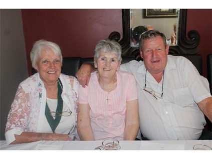 Lady president of the association Shirley du Plessis (75; left) is accompanied by Winnie (70) and Ernest Job (73).