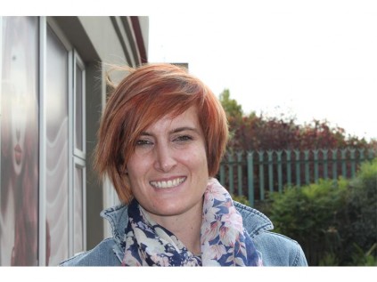 Oggi and Domani hair stylist Jordana Baker's hair, after it was coloured with the new Color id product.