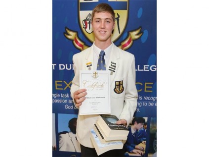 William Luke Matthewson is the Grade 12 Dux Scholar, with an average of 93 per cent.