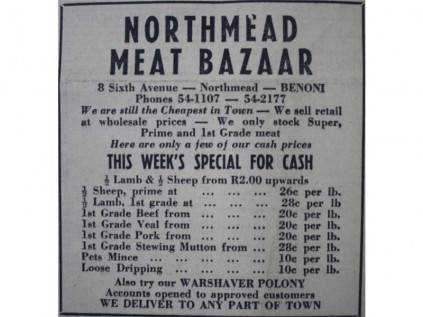 Carnivorous cash specials. The price of meat in 2014 is enough to turn any meat-lover into a vegetarian. Have a look at the prices that consumers were paying for meat at a local meat bazaar in February 1967.
