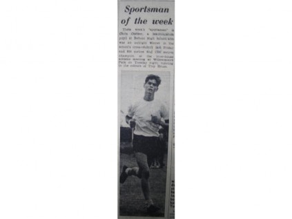 Stand-out sportsman. Benoni High School matriculant, Chris Coetser, was the sportsman of the week for cross-country, for the week February 24, 1967, following the school’s inter-house athletic meeting at Willowmoore Park.