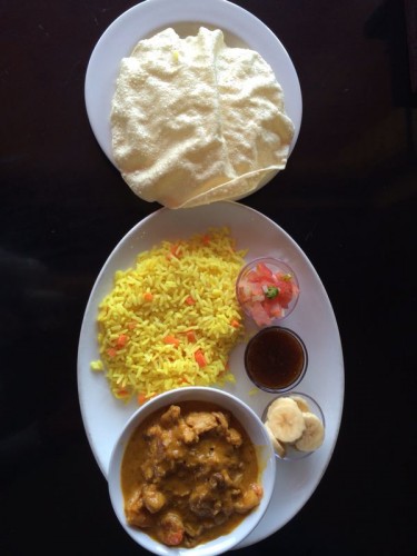 Keg and Knight’s mouth watering  Chicken and Prawn curry.
