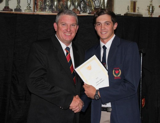 Tyler Croft (right) with Richard Gleenslade.
