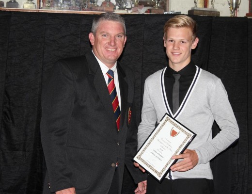 Dylan Nienaber (right) with Richard Greenslade.