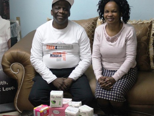 Past Joe Seloane and Mahlako Seloane have, together with their church, started collecting sanitary towels for underprivileged girls in their community.